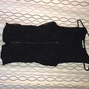Zip up lace top